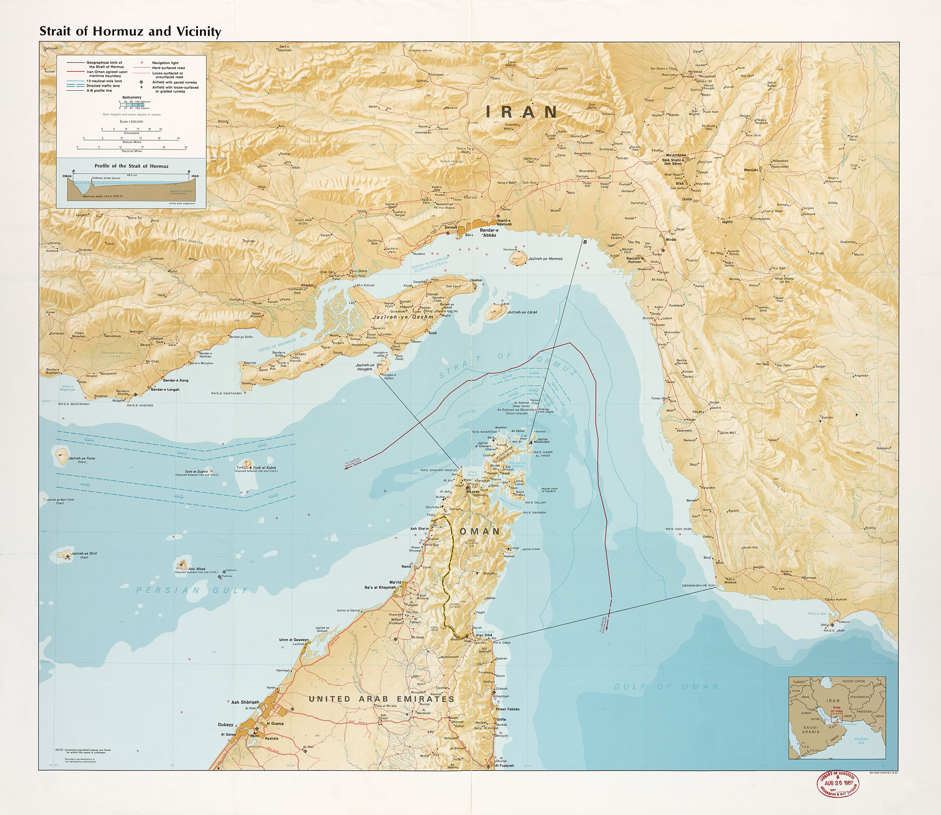 Strait of hormuz USA.
